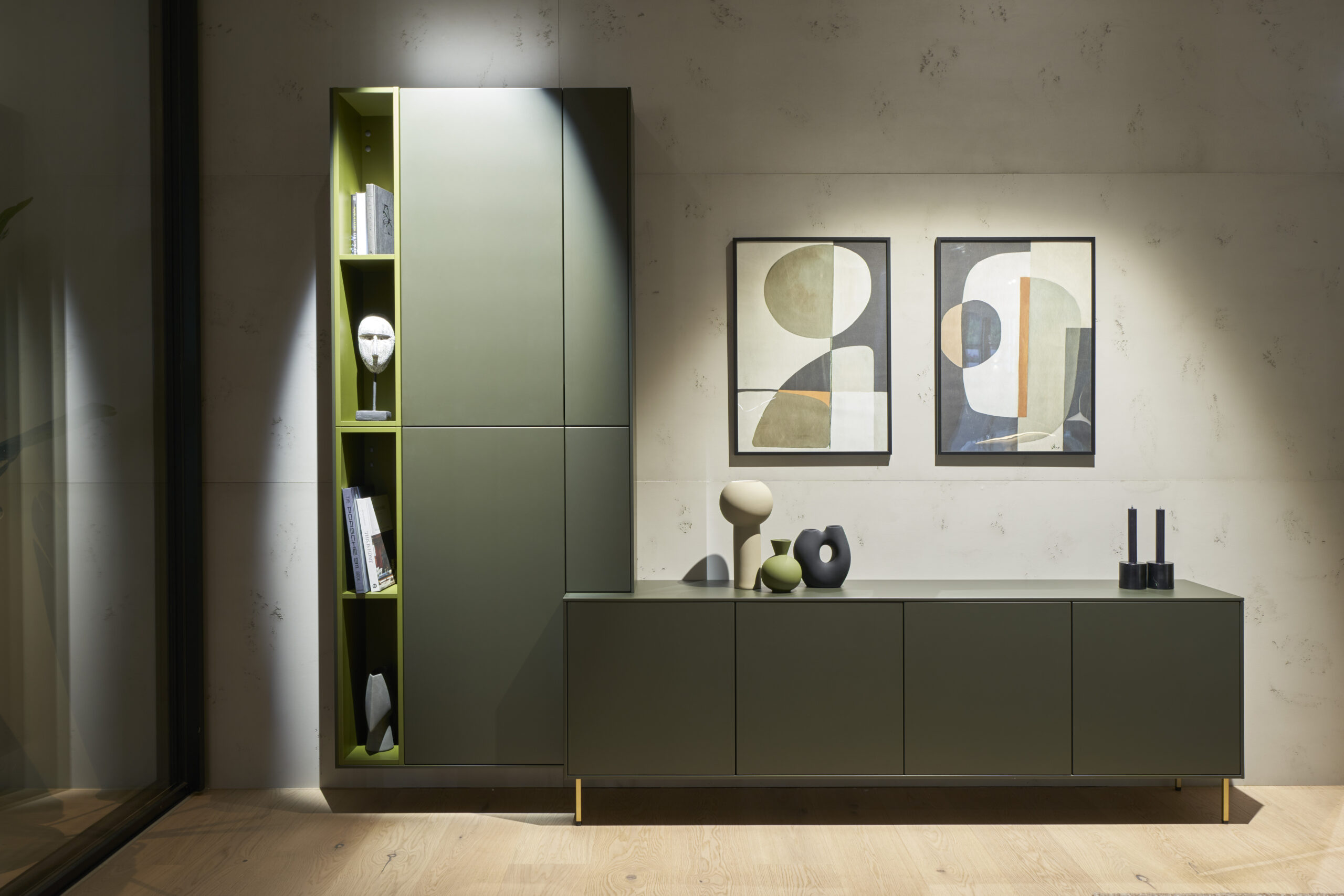 bespoke furniture living and kitchen design green