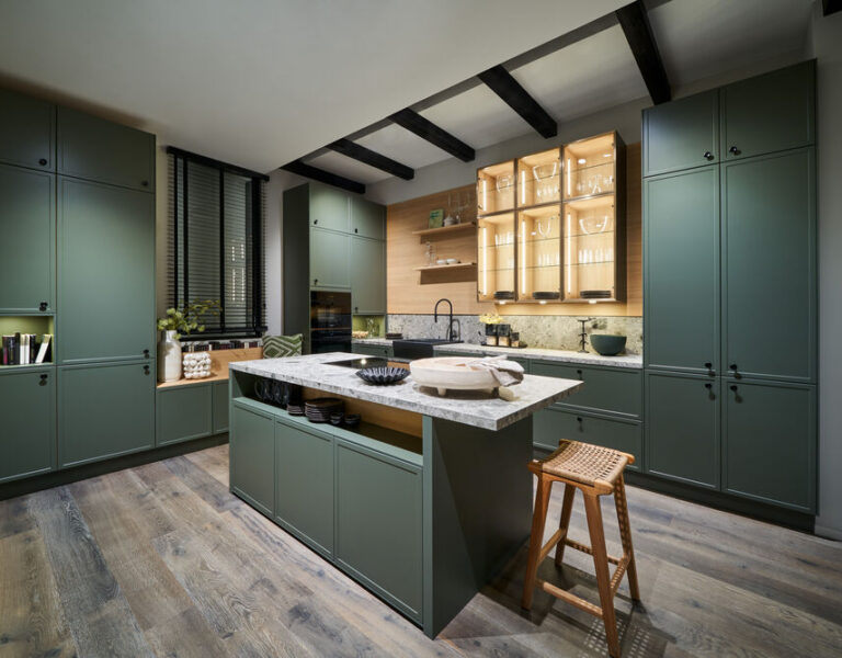 Hacker Kitchens Green modern kitchen colour ideas 2025 by our kitchen designer