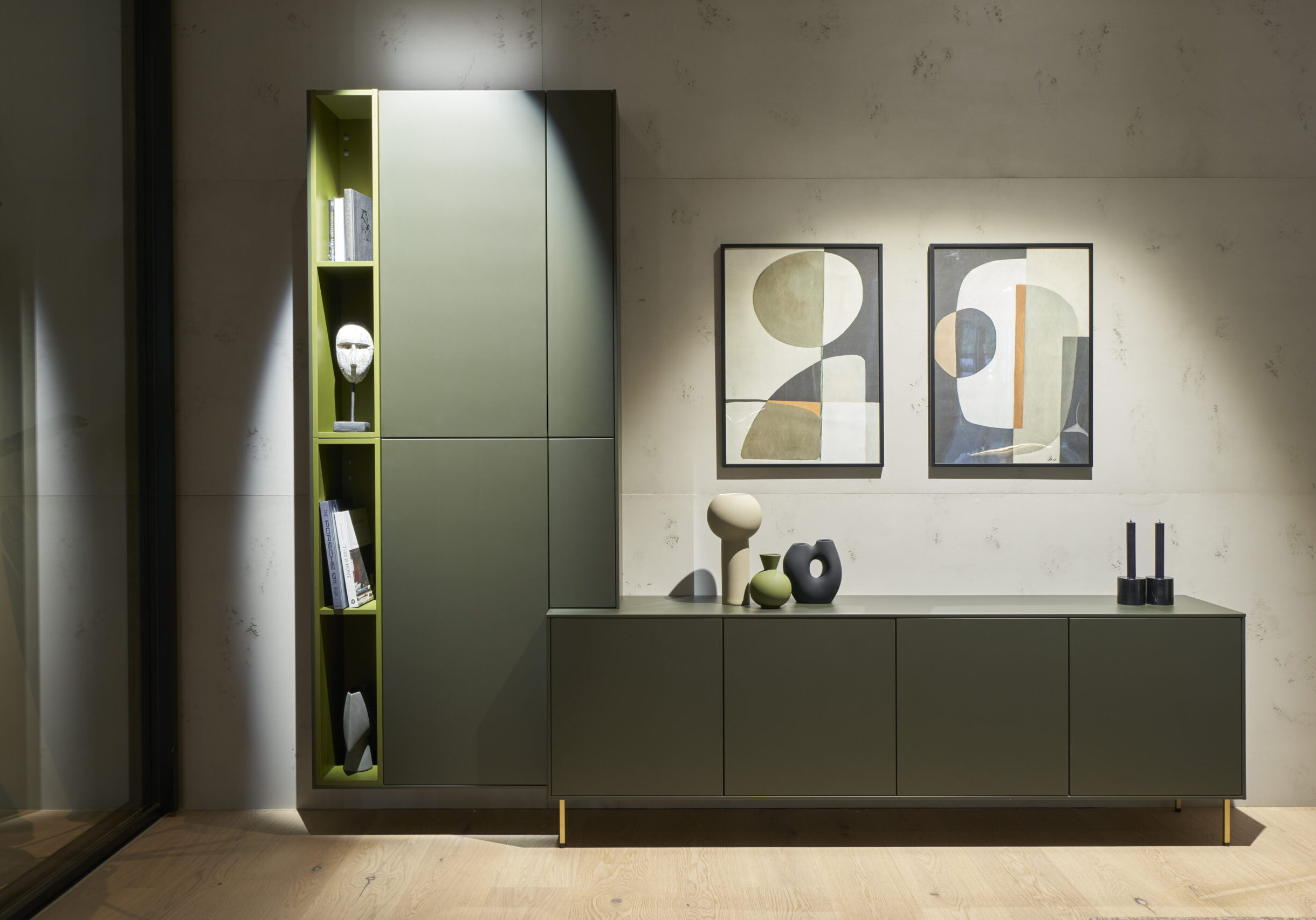 bespoke furniture living and kitchen design green